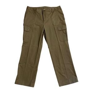 Duluth Trading Co Curvesetter Canvas Cargo Pants Brown Women Size 20x31 Work